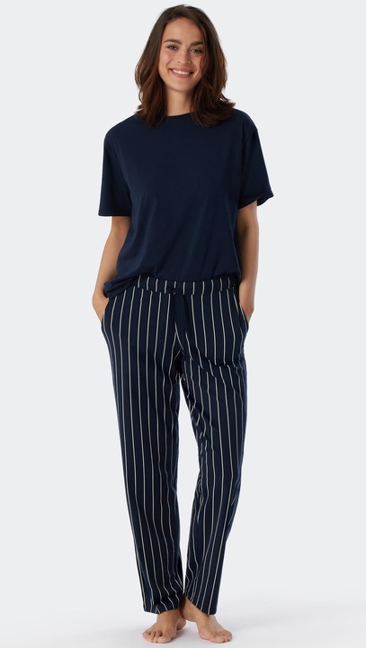 Immagine prodotto Schiesser Pantaloni del pigiama lunghi in cotone organico Mix & Relax (34)