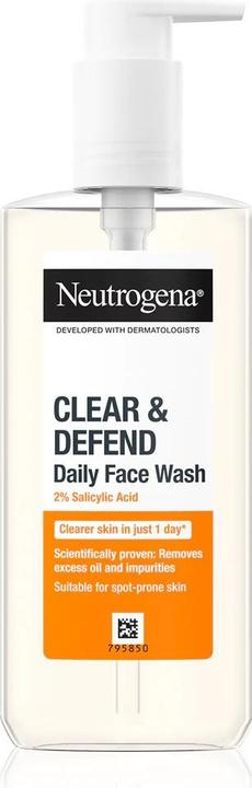 Neutrogena Clear & Defend Daily Face Wash (Cleansing gel, 200 ml)