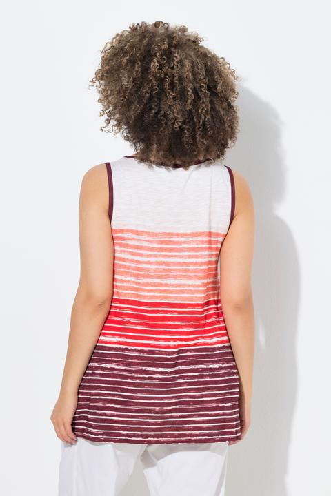 Actual product image Ulla Popken Gradient Striped Tank Top (58)