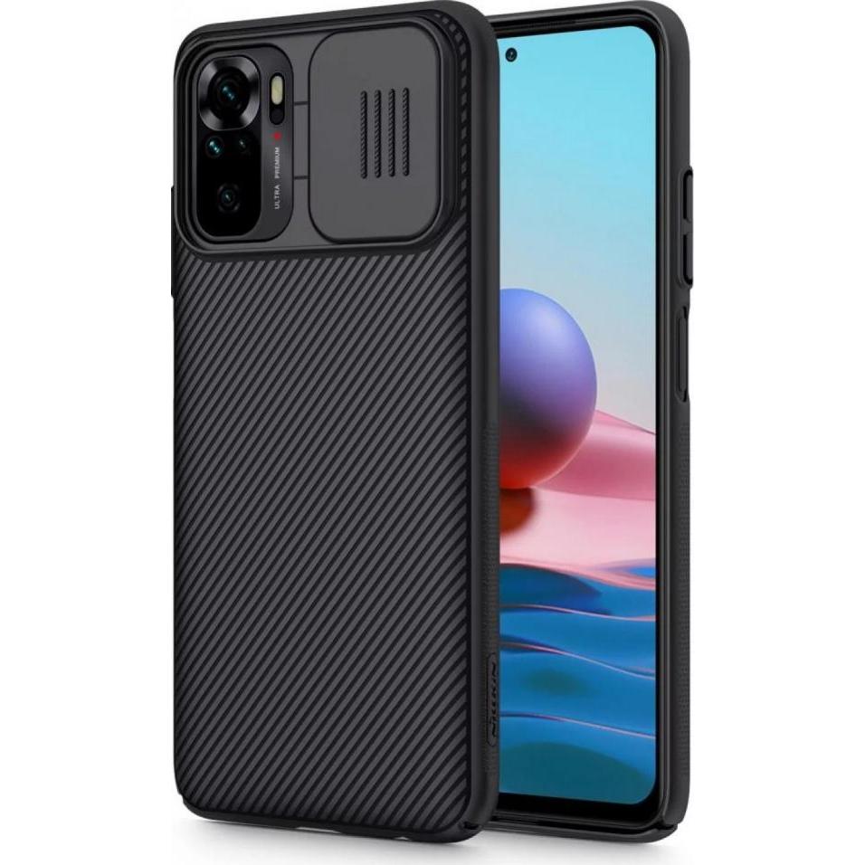 Nillkin CamShield Case Xiaomi Redmi Note 10 4G Hülle mit Kamera Schutz (Xiaomi Redmi Note 10), Smartphone Hülle, Schwarz