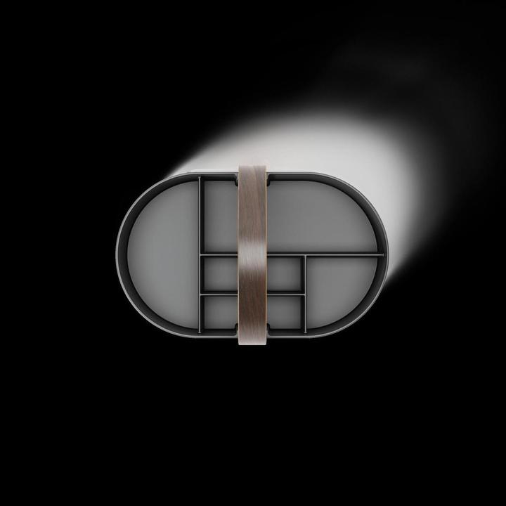 Actual product image Umbra BELLWOOD Caddy, black/walnut