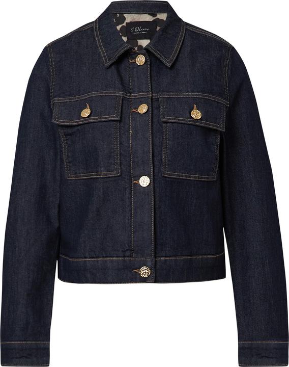 Produktbild s.Oliver Indoor-Jacke Jeansjacke mit Leo-Futter (40)