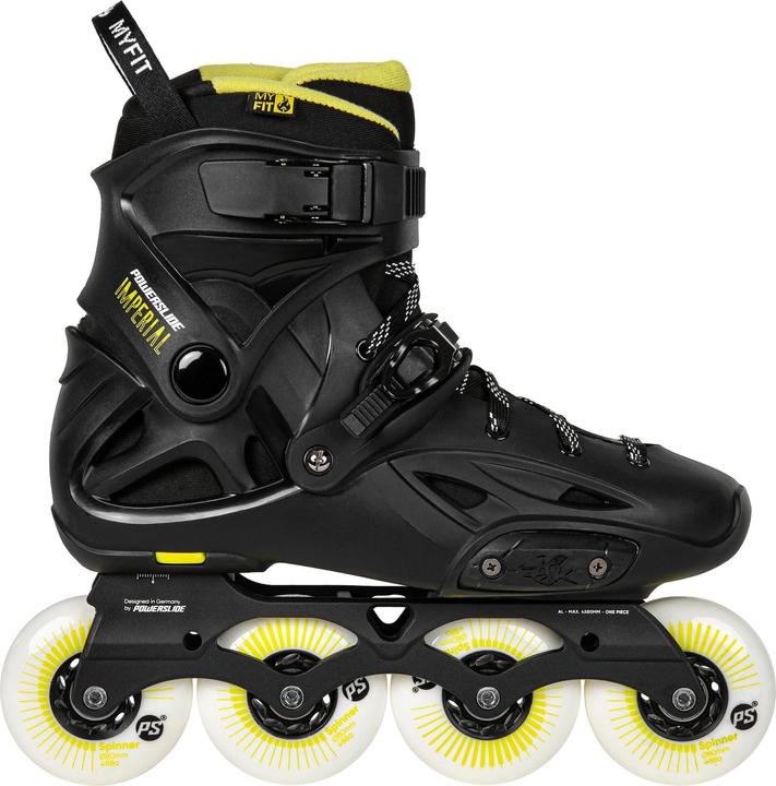 Actual product image Powerslide URBAN SKATES Imperial One Black Yellow 80 41-42 (41, 41 1/3, 41.5, 42)