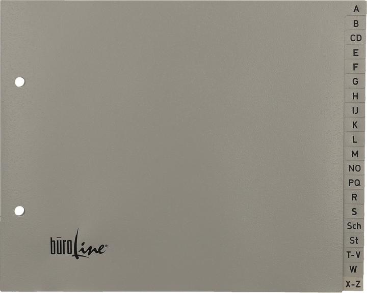 Actual product image BüroLine Index PP grey A4