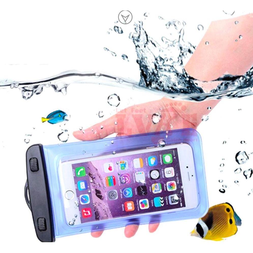 Thumbnail - Hurtel PVC waterproof armband phone case - blue, Smartphone Sportarmband, Blau