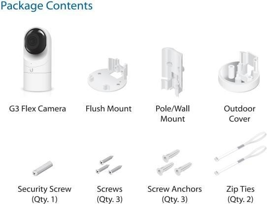 Produktbild Ubiquiti UniFi Video Camera UVC-G3-Flex-3 (1920 x 1080 Pixels)