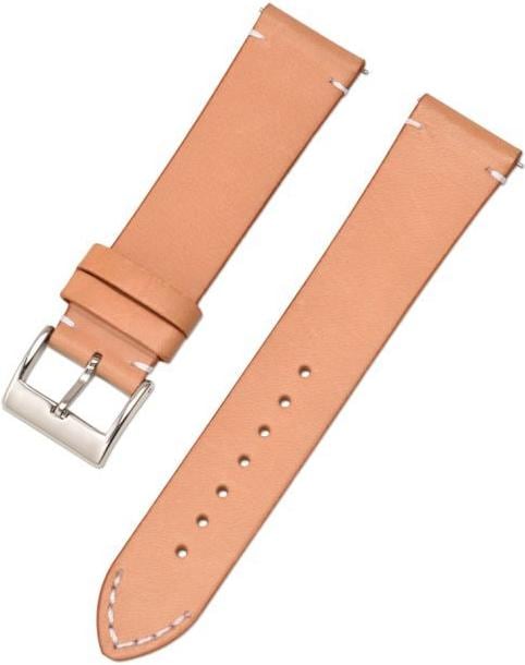 Mu Prime Elegant Series Echtleder Ersatz Armband (18 mm, Echtleder, vivomove 3S, vivoactive 4S, 18mm Anstossbreite)