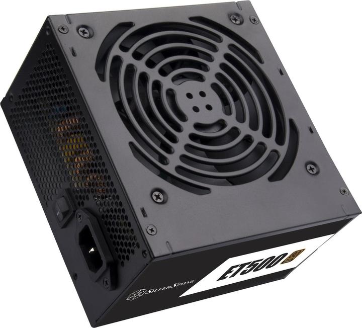 Produktbild Silverstone SST-ET500-B - Strider Essential Serie, 500W 80 Plus Bronze ATX flüsterleises PC-Netzteil (500 W)
