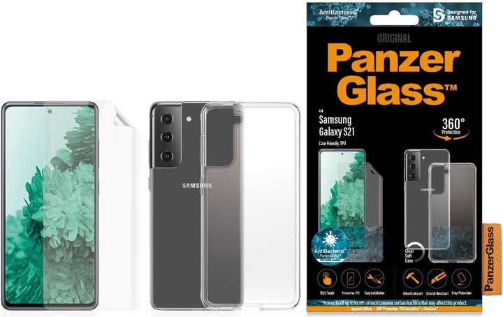 Produktbild PanzerGlass 360° Protection Case Friendly (1 Stück, Samsung Galaxy S21 5G)