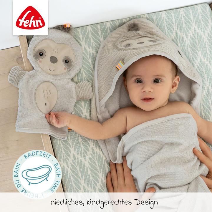 Produktbild Fehn Kapuzenbadetücher & Handtücher 2-tlg. Bade-Set - Kapuzenbadetuch & Waschhandschuh
