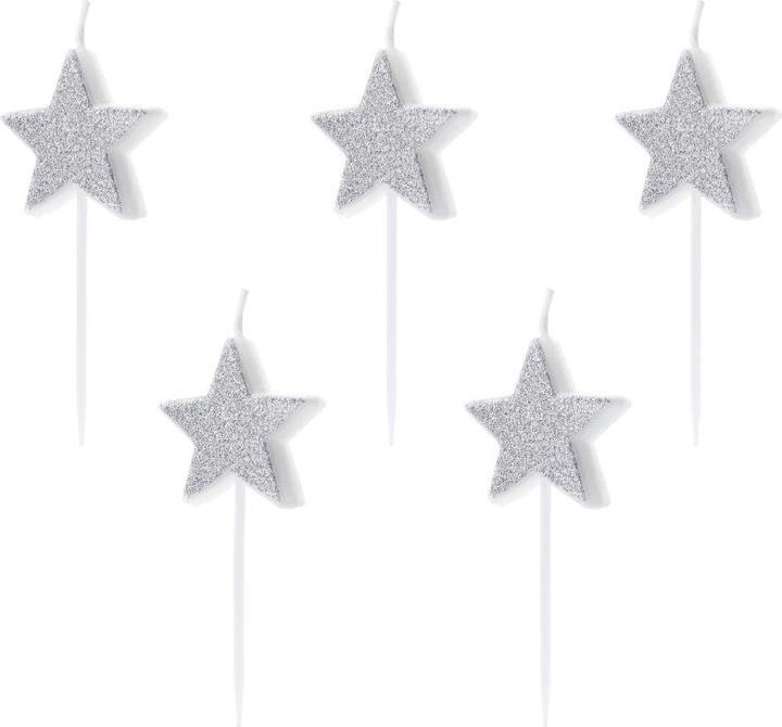 Produktbild Partydeco Sternkerzen (5 Stck.)