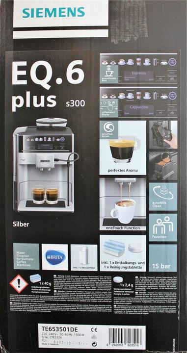 Image du produit Siemens EQ6 plus s300 TE653501DE