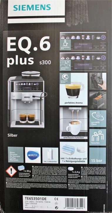 Image du produit Siemens EQ6 plus s300 TE653501DE