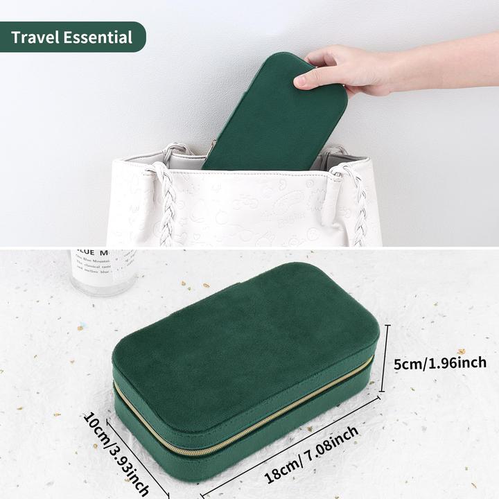 Produktbild Only-Bags.Store Kleine Reiseschmuckschatulle Samt