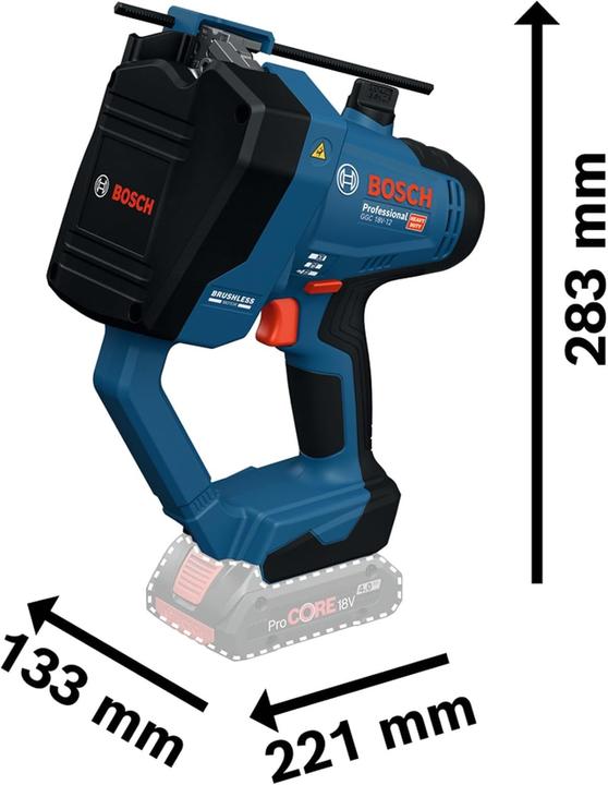 Bosch Professional Akku-Gewindestangenschneider GGC 18V-12 (solo C)