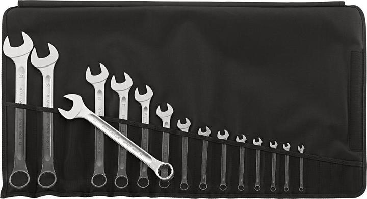 Produktbild Stahlwille Ring-Maulschlüssel-Satz 15teil (32 mm, 11 mm, 12 mm, 19 mm, 27 mm, 13 mm, 6 mm, 7 mm, 8 mm, 30 mm, 22 mm, 17 mm, 9 mm, 24 mm, 10 mm)