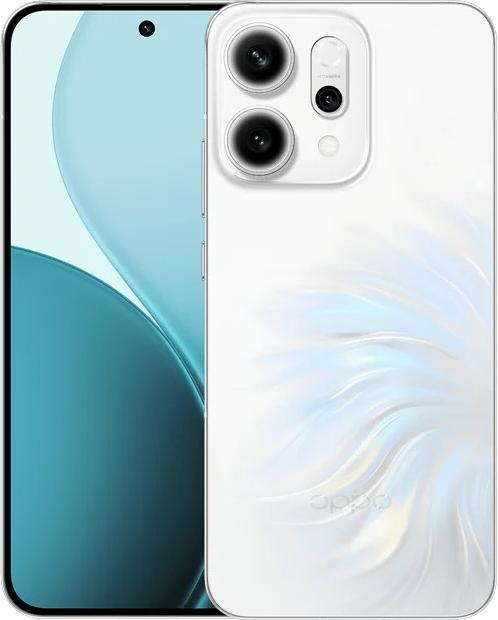 Actual product image OPPO Reno14 (256 GB, Opal White, 6.59", Dual SIM, 5G)