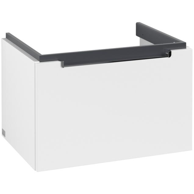 Villeroy & Boch, Armadietto lavabo, V&B mobiletto SUBWAY 2.0 per lavabi 637x420x454mm bianco opaco (63.70 x 45.40 x 42 cm)