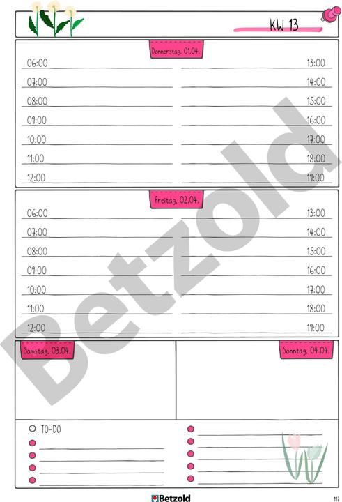 Produktbild Betzold Kita-Planer, Hardcover (A4)