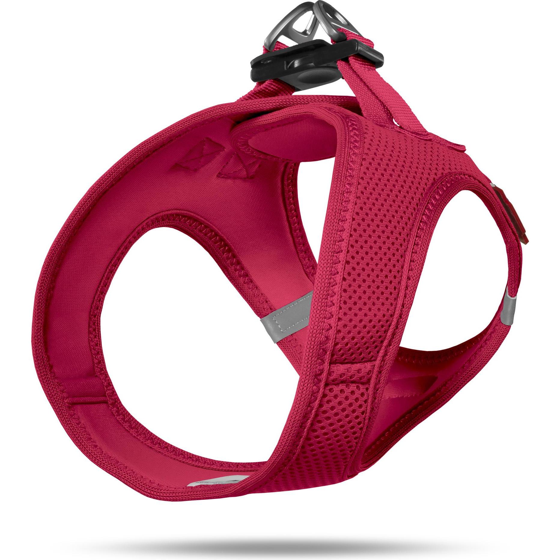 Comparer les prix de Harnais Curli Vest Clasp Air-Mesh rouge pour chien - taille XS : tour de poitrail 33,9 - 38,2 cm
