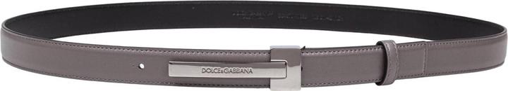 Dolce & Gabbana leather belt with logo buckle