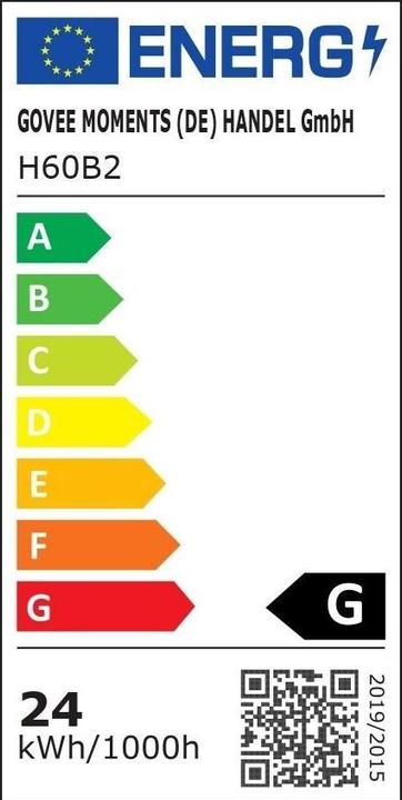 Label énergétique Govee Lampadaire Arbre (1500 lm)