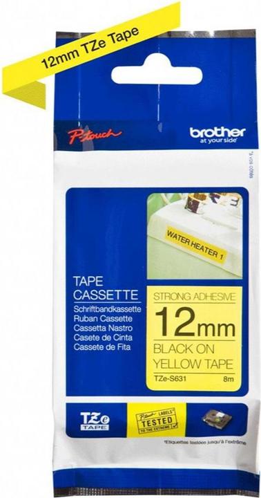 Produktbild Brother Tze-S631 (1.20 cm, Gelb, Schwarz)