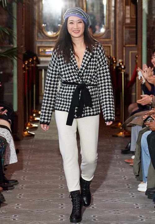 Produktbild Bellemere Cardigan Two-Tone Cashmere-Merino Houndstooth (M)
