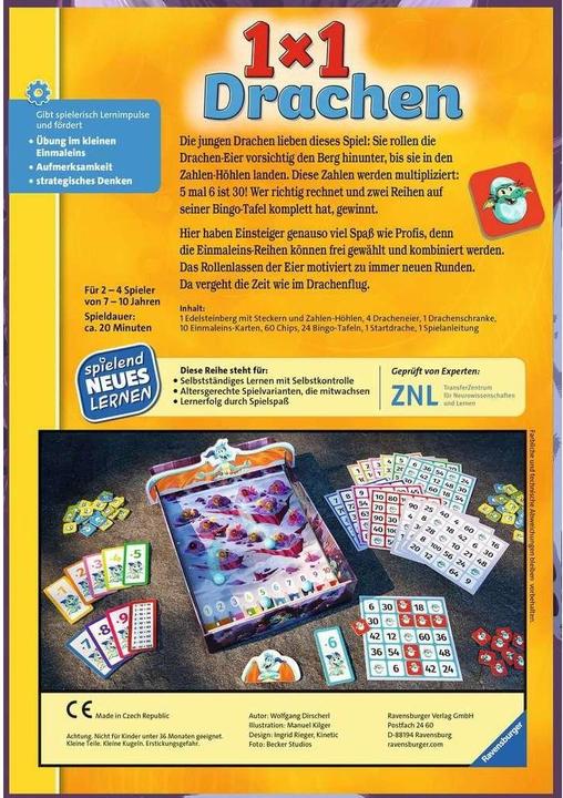 Produktbild Ravensburger 1x1 Drachen (Deutsch, 7 - 10 Jahre)