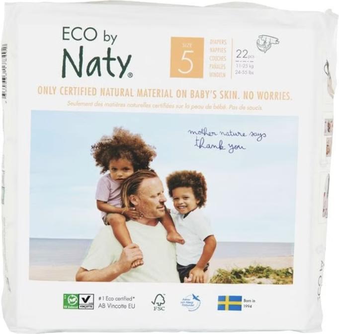 Produktbild Naty Biowindel (Gr. 5, Tragepack, 22 Stück)