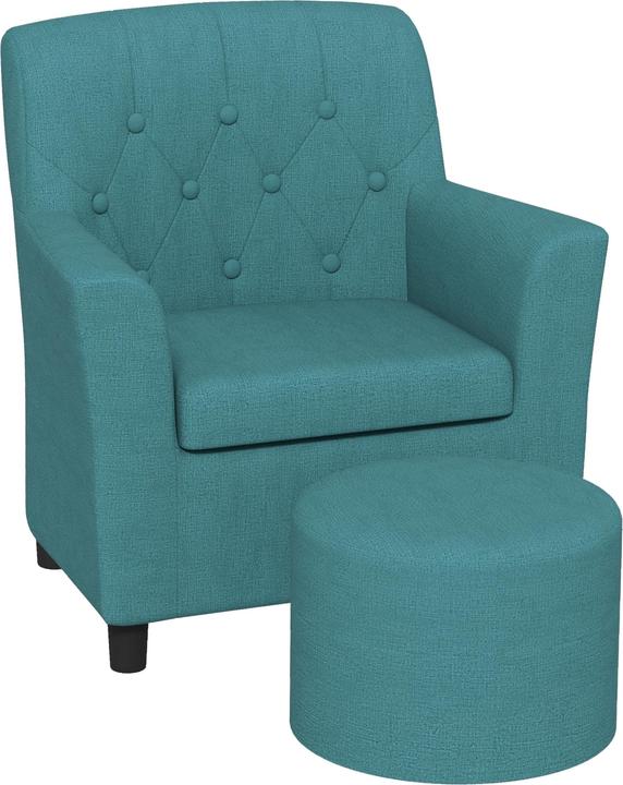 Aiyaplay Kindersessel Schaumstoff, Polyester Blau (Poltrona per bambini)