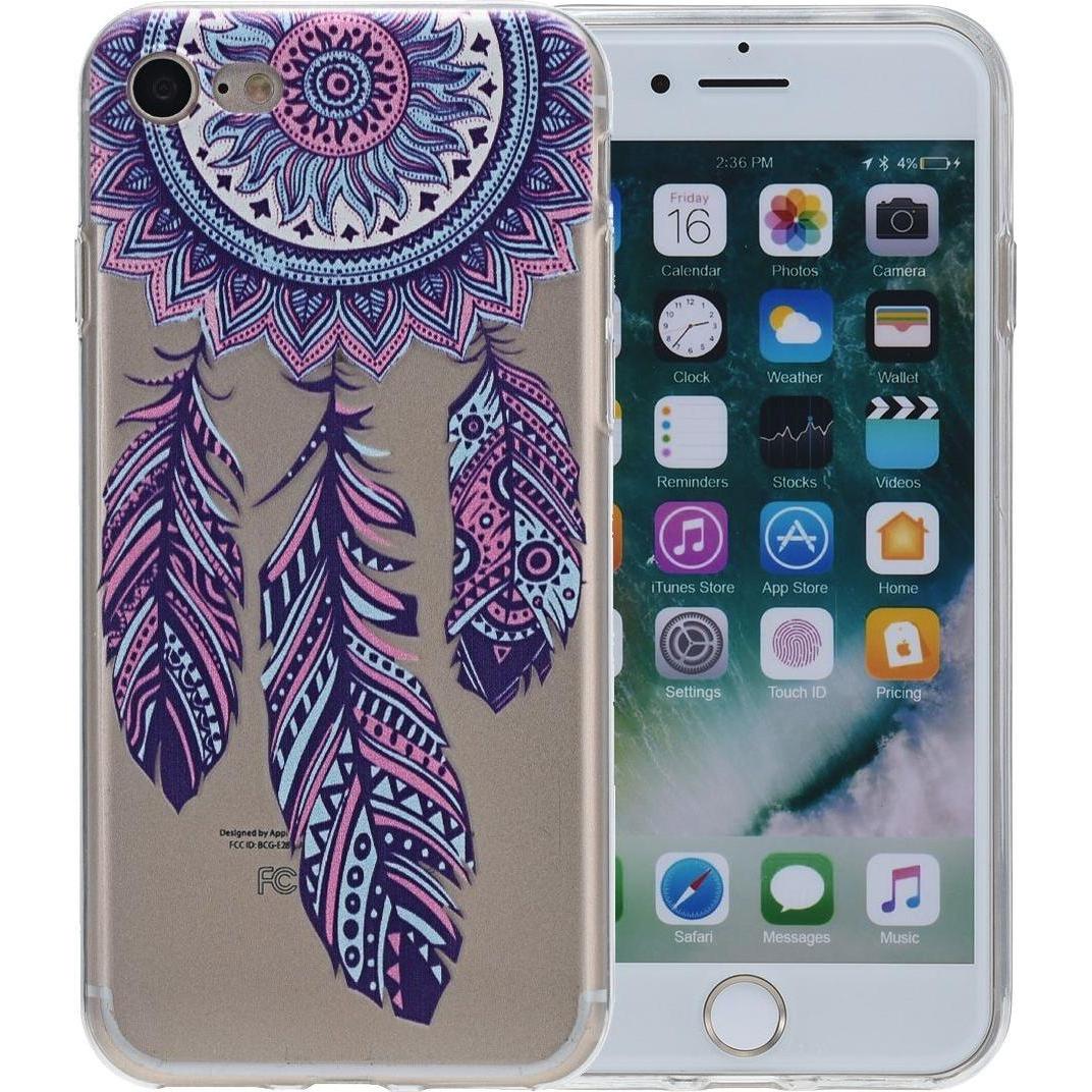 Thumbnail - König Design Henna Cover für Apple iPhone 8 Plus Case Schutz Hülle Rahmen Silikon Traumfänger (Apple iPhone 8 Plus), Sma...
