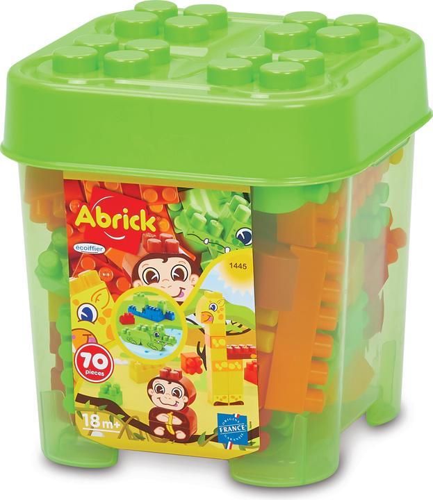 Image du produit Ecoiffier Baril Jungle 70 Pieces Abrick