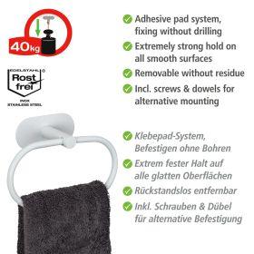Actual product image Wenko Turbo-Loc Towel Ring Orea
