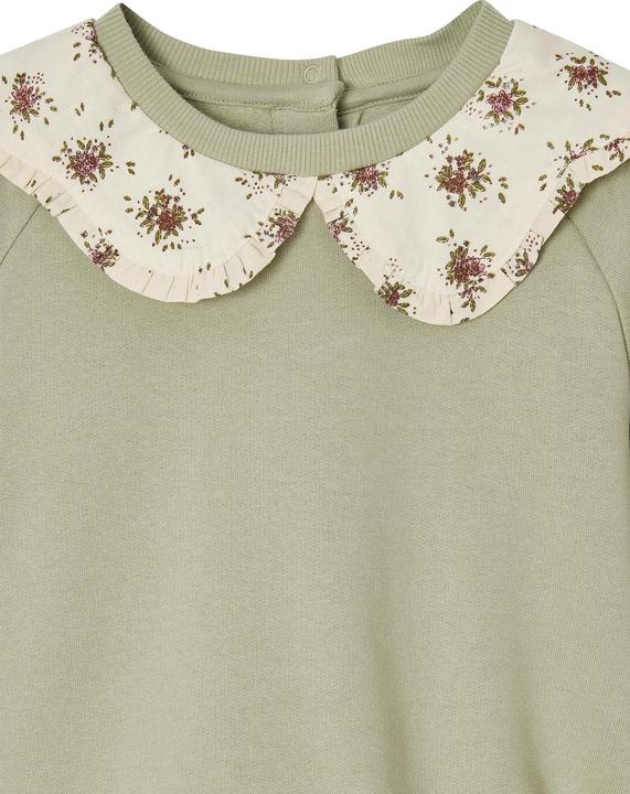 Produktbild Vertbaudet Mädchen Sweatshirt mit geblümtem Kragen (128)