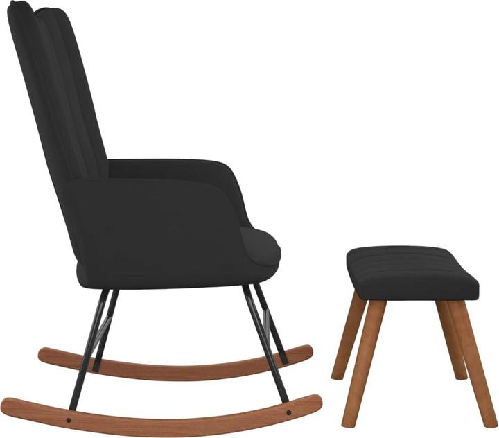 Actual product image vidaXL Schaukelstuhl mit Hocker