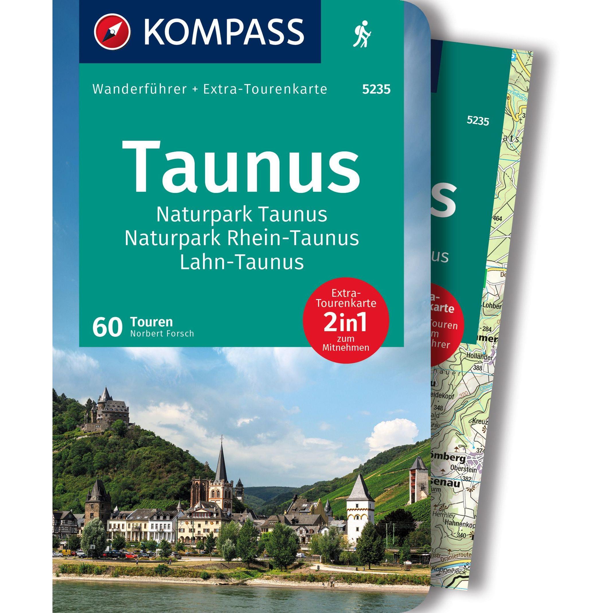 Forsch:KOMPASS Wanderführer 5235 Taunus, Ratgeber von Norbert Forsch