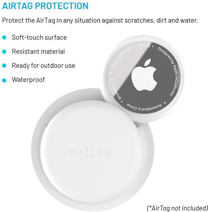 Actual product image Fixed Silky sticker silicone sleeve for apple air day double pack white