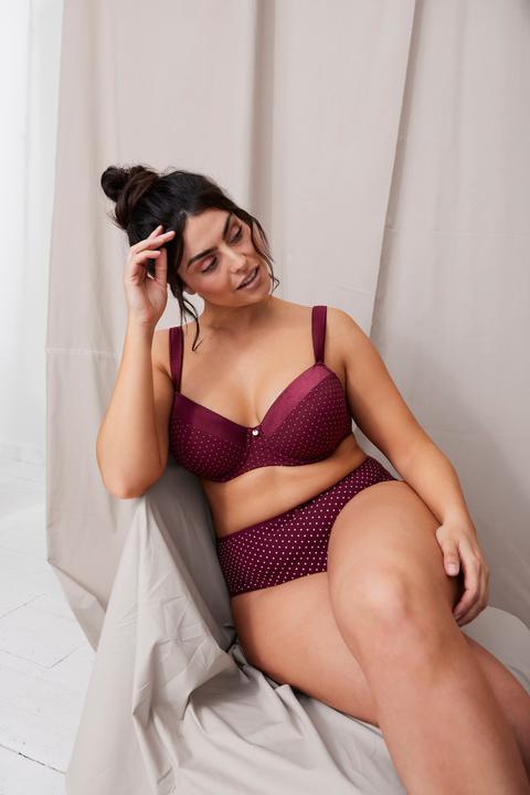 Actual product image Ulla Popken Polka Dot Microfiber Bra (105 D)