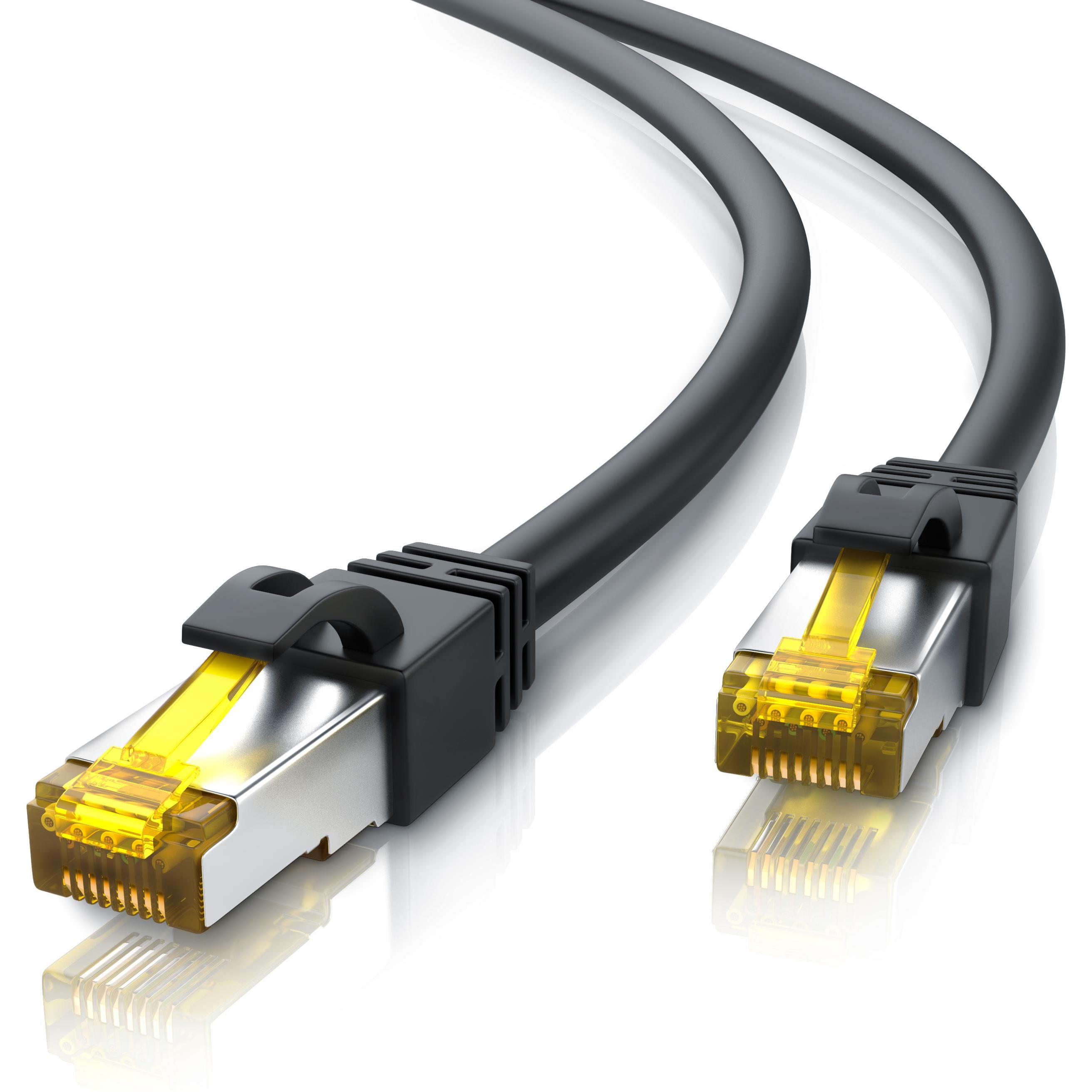 Primewire CAT.7 Netzwerkkabel - Ethernet Gigabit Lan Kabel RJ45 - 10 Gbit/s - Patchkabel - komp. CAT.6 CAT.8 (S/FTP, PiM...