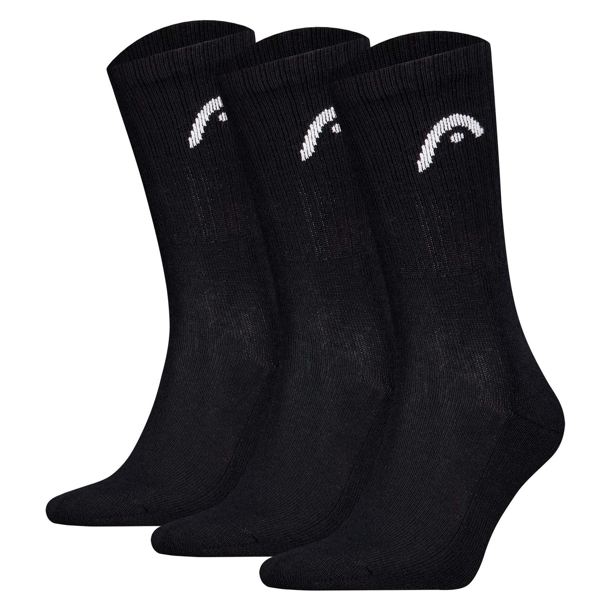 Head, Damen, Sportsocken, Socken Sportlich All Sport Training Crew 3P (43 - 46), Schwarz