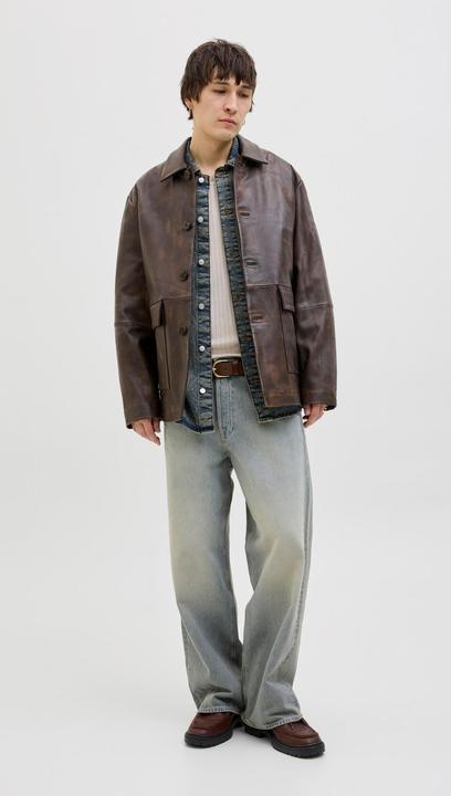 Produktbild Jack & Jones Lederjacke Lederjacke (L)