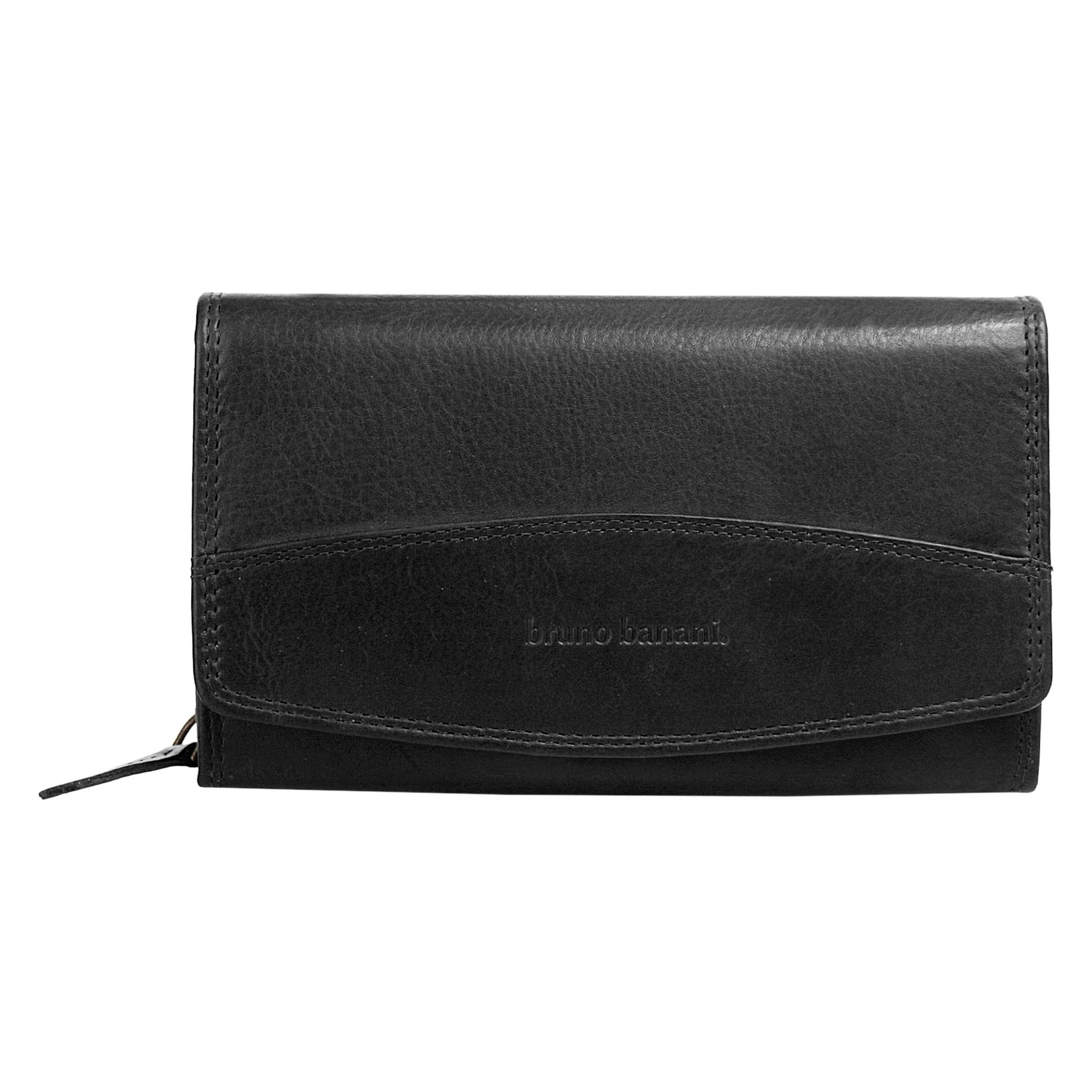 Bruno Banani, Damen, Portemonnaie, Geldbörse, Schwarz
