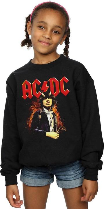 Produktbild AC/DC Angus Highway To Hell Sweatshirt Mädchen (152, 158)
