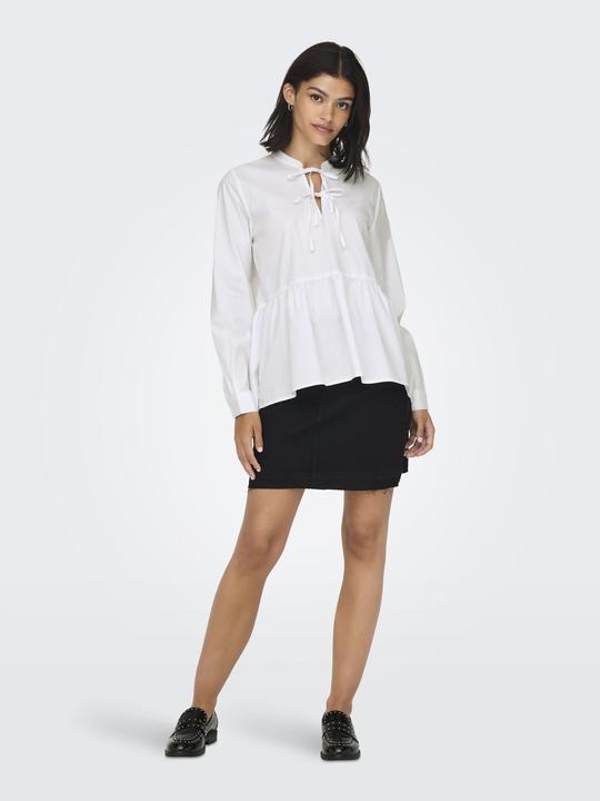 Produktbild JdY Normal geschnitten Rundhals Ärmelbündchen mit Knopf Top Top (L)