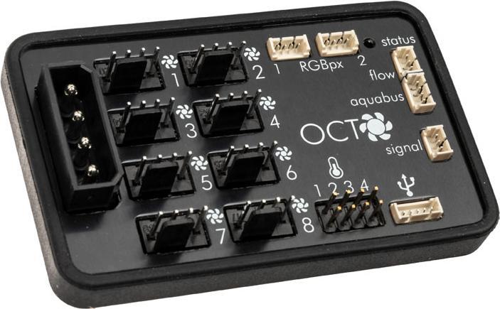 Produktbild Aqua Computer OCTO Steuerung für PWM-Lüfter (8 Lüfter)