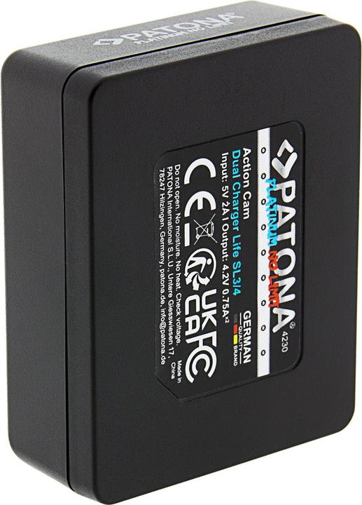 Actual product image Patona Ladegerät Dual Action Cam SL3/4 (Camera battery charger)