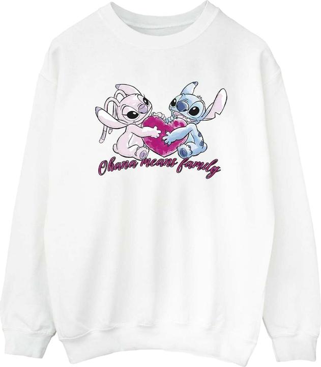 Image du produit Disney - Sweat LILO AND STITCH OHANA HEART WITH ANGEL - Femme (S)