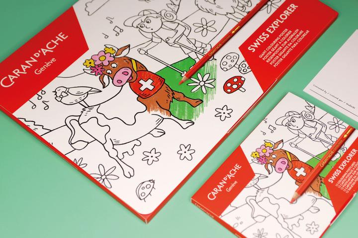 Produktbild Caran d'Ache Swiss Explorer Farbposter