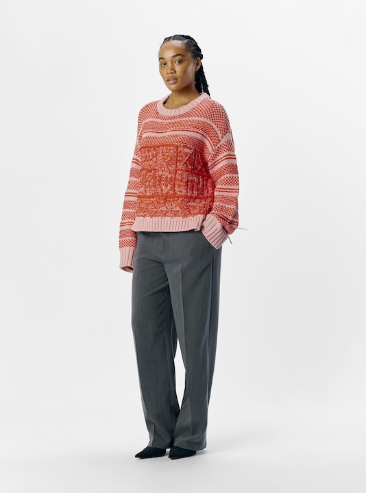 Produktbild Object Gemusterter Strickpullover (XL)